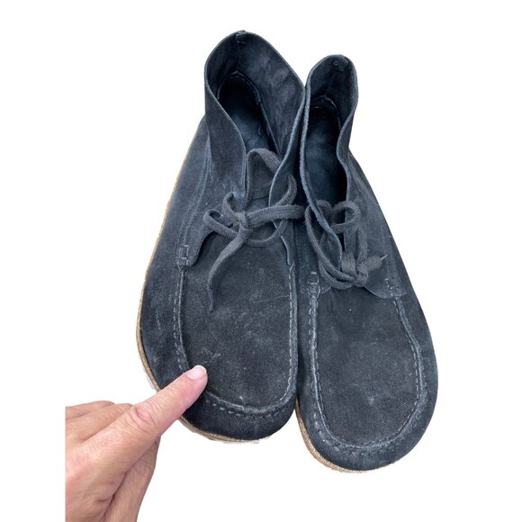 Birkenstock mens black Suede Moccasin Chukka Boots Size 46/12 SKU 9097 - Picture 12 of 12